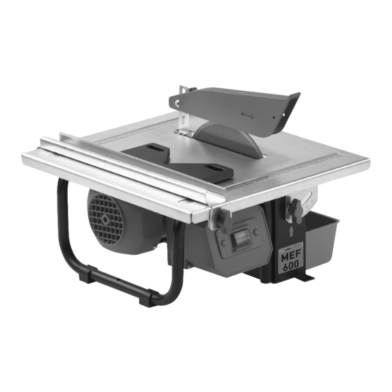 MEISTER CRAFT MEF 600 Manual