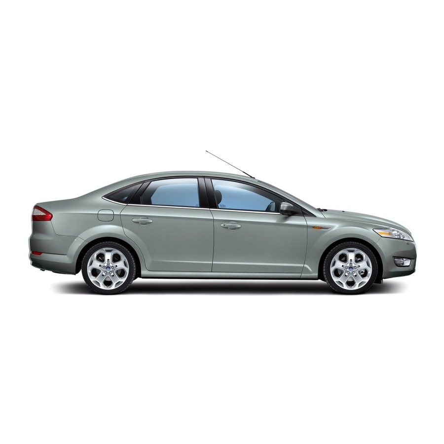 Ford MONDEO Quick Reference Manual