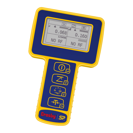 Crosby SW-HHP Handheld plus Operating Instructions Manual