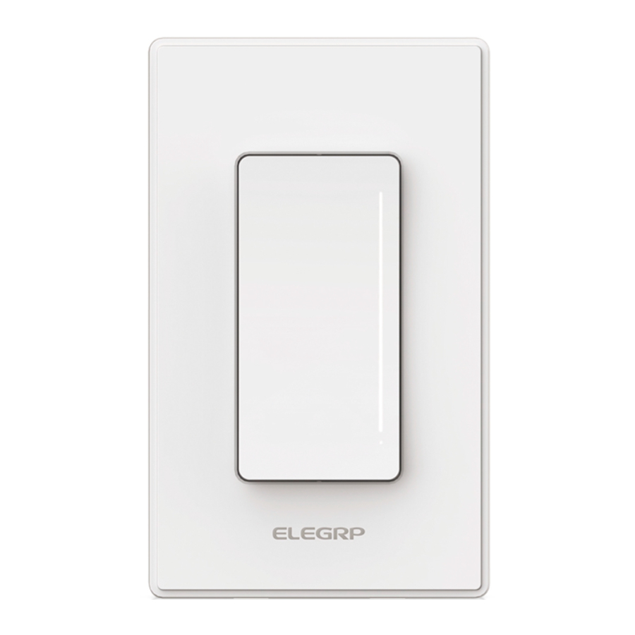 ELEGRP DPR10, DTR10 - Smart Dimmer Switch Manual