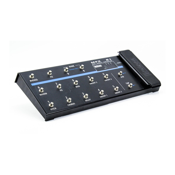 Lexicon MPX R1 - V2 REV User Manual
