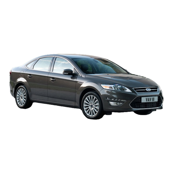 Ford Mondeo Quick Reference Manual