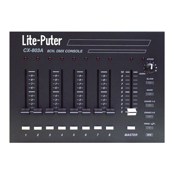 Lite-Puter CX-803A User Manual