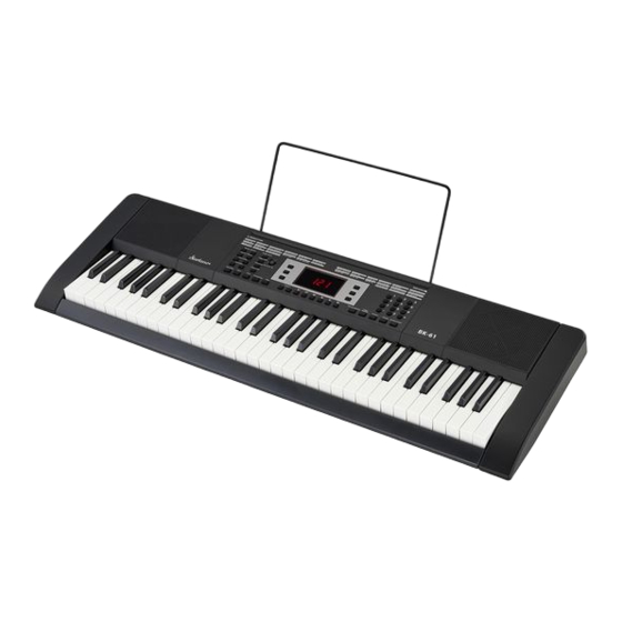 thomann Startone BK-61 61-Key Keyboard Manuals