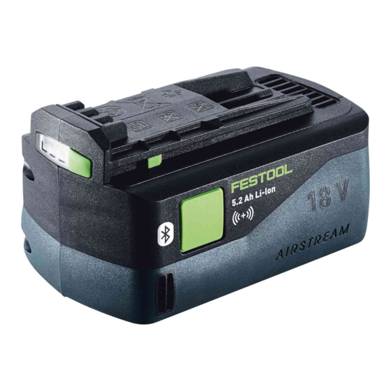 Festool BP 18 Li ASI Instructions Manual