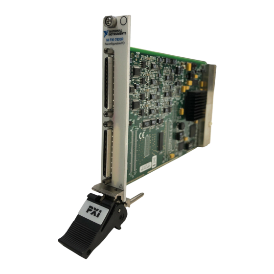 National Instruments Multifunction RIO PXI-7830 Manuals