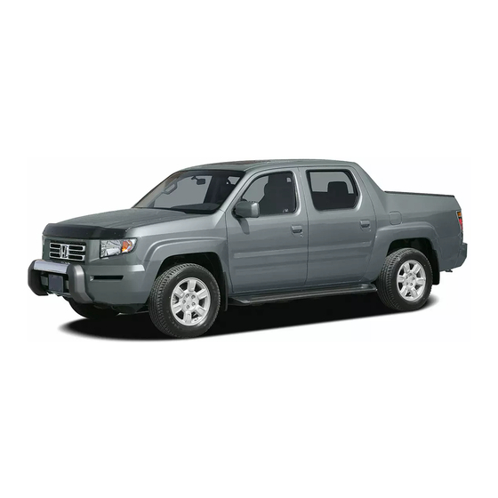 Honda 2007 Ridgeline Owner's Manual
