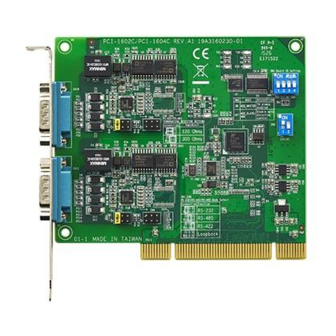 Advantech PCI-1601 Manuals