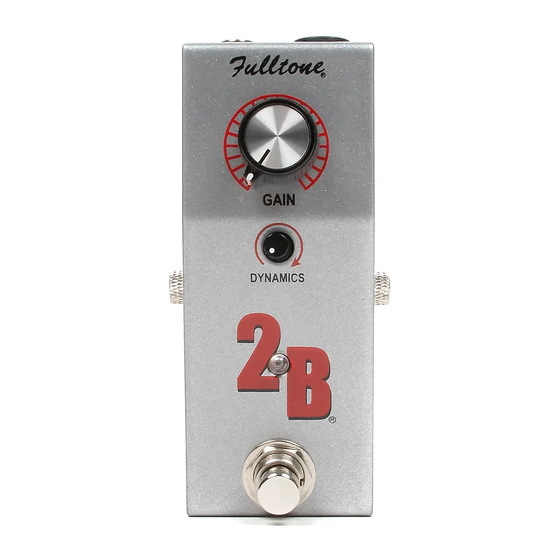 Fulltone 2B Owner's Manual