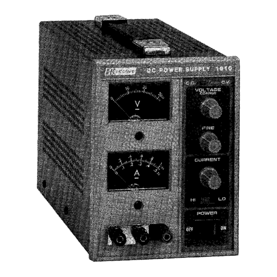 B+K precision 1610 Instruction Manual