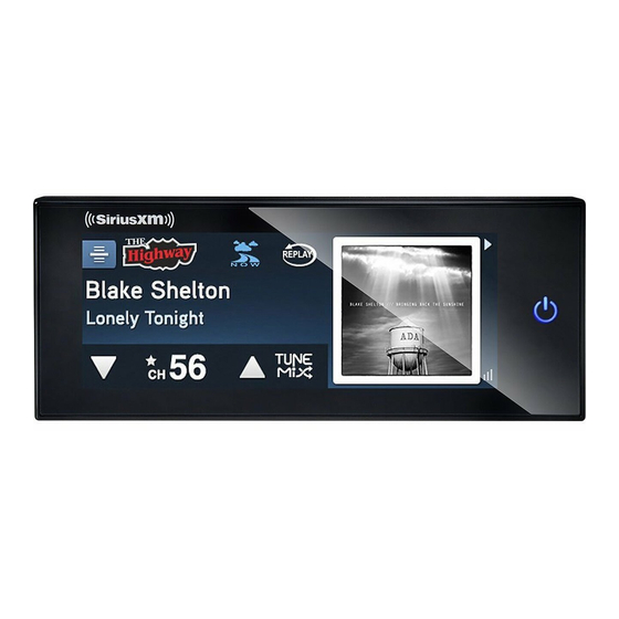 SIRIUS XM RADIO COMMANDER TOUCH SXVCT1 SOFTWARE UPDATE INSTRUCTIONS Pdf ...
