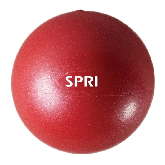 SPRI ULTIMATE MASSAGE BALL Exercise Manual