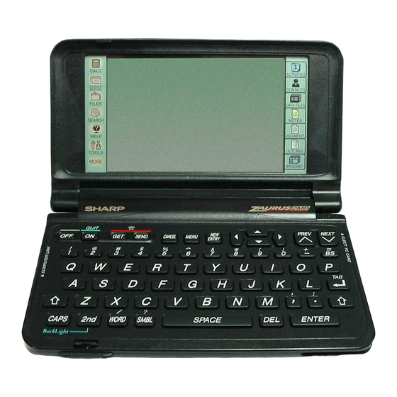 Sharp Zaurus ZR-5700 PDA Organizer Manuals