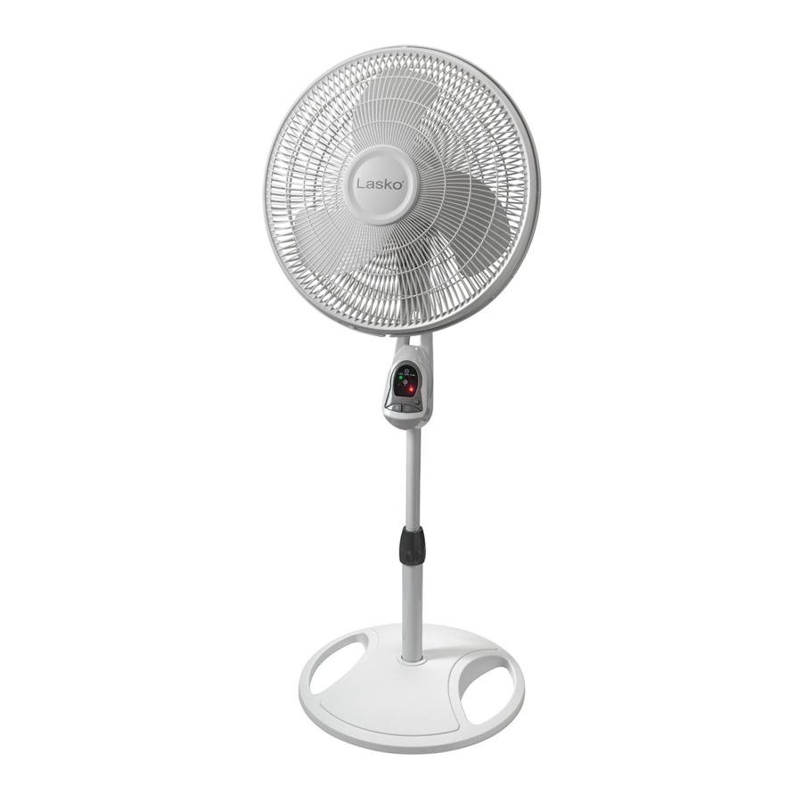 Lasko 1646 - 16" REMOTE CONTROL STAND FAN Manual
