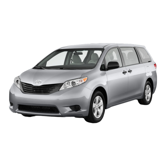 Toyota Sienna 2014 Quick Reference Manual