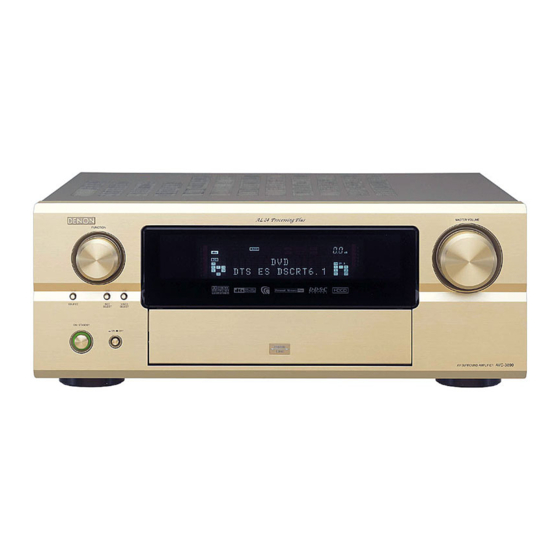 Denon AVR-3805 Service Manual