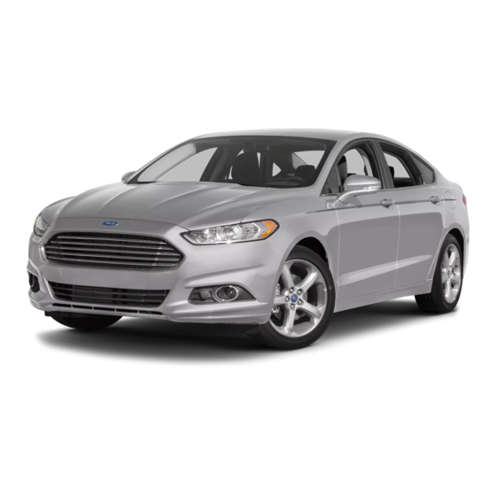 Ford fusion 2016 Quick Reference Manual