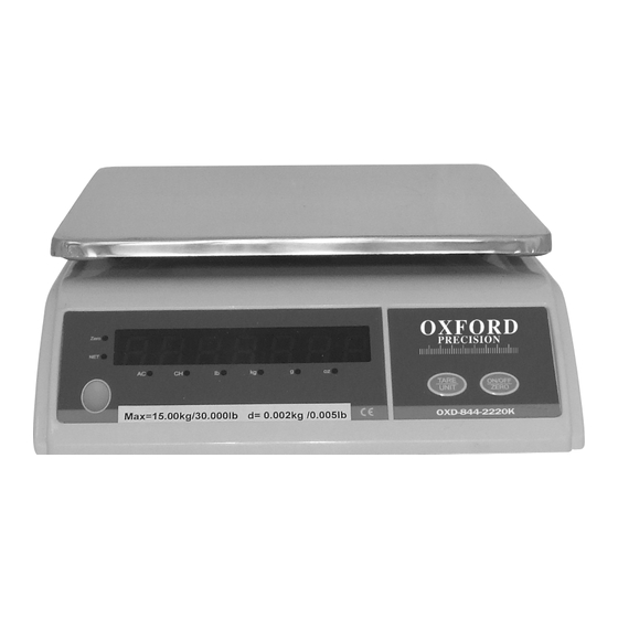Oxford PRECISION WS-6E Instruction Manual
