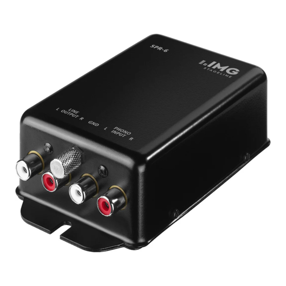 Monacor img Stage Line SPR-6 Manual