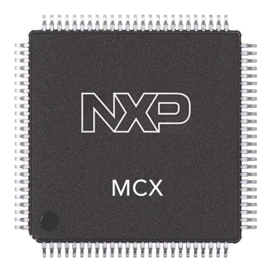 NXP Semiconductors MCX N 4 Series User Manual