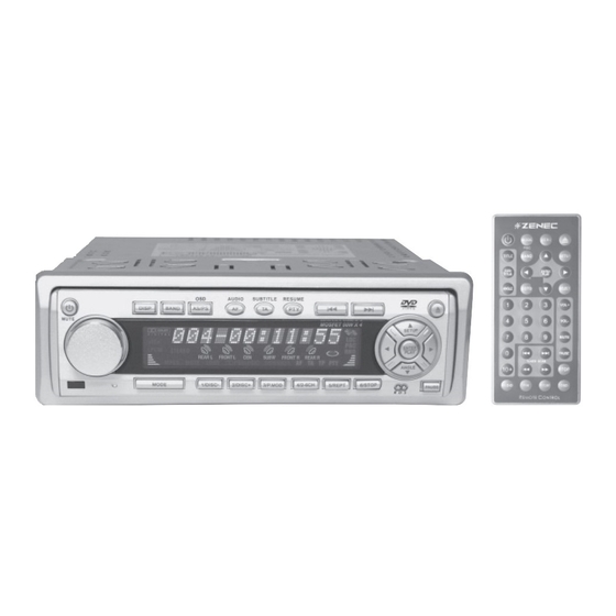 ZENEC DVD & MP3 Operation Manual