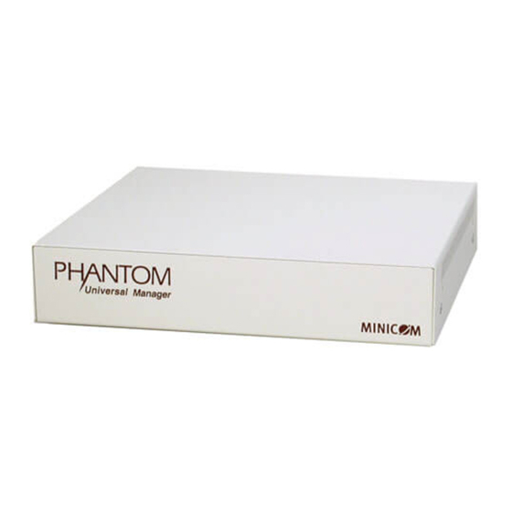 Minicom 0SU52015 Quick Installation Manual