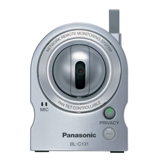 Panasonic BL-C111 Important Information