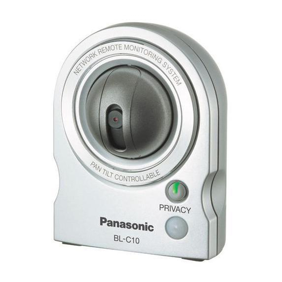 Panasonic BL-C10 Installation & Troubleshooting Manual