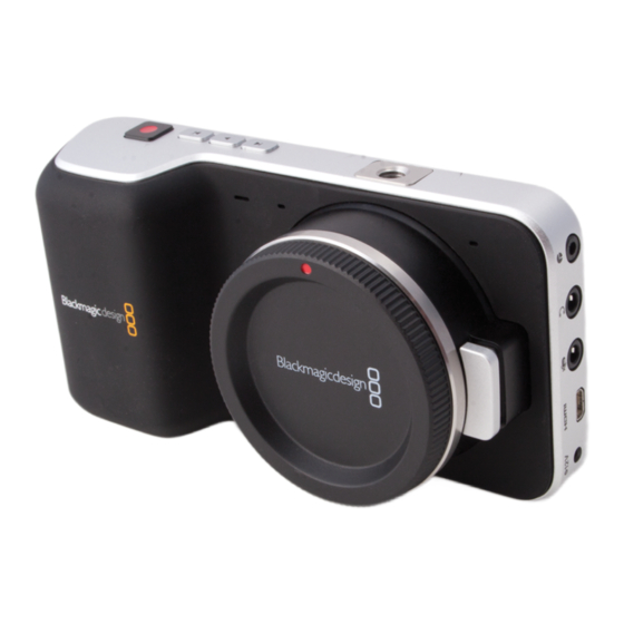 Blackmagicdesign Blackmagic Camera Installation And Operation Manual