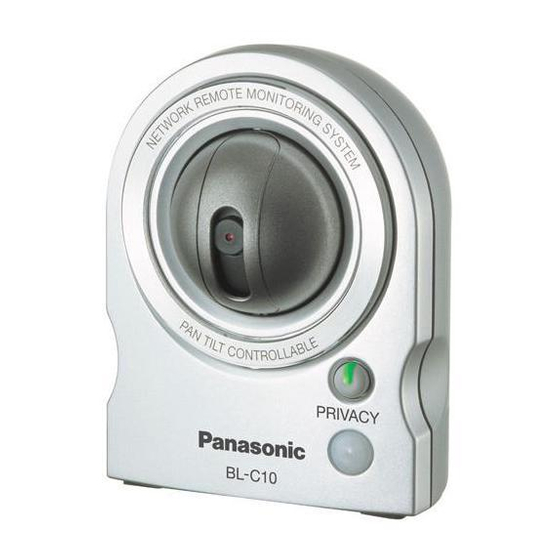 Panasonic BL-C10 Operating Instructions Manual