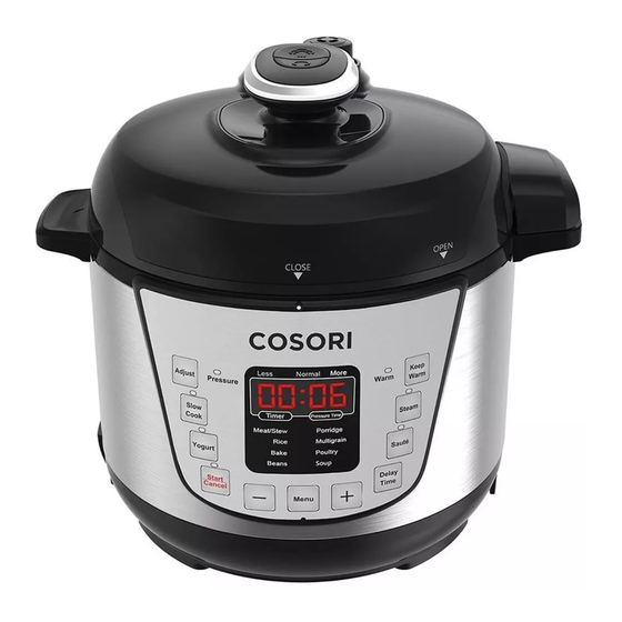 Cosori pressure cooker instructions sale