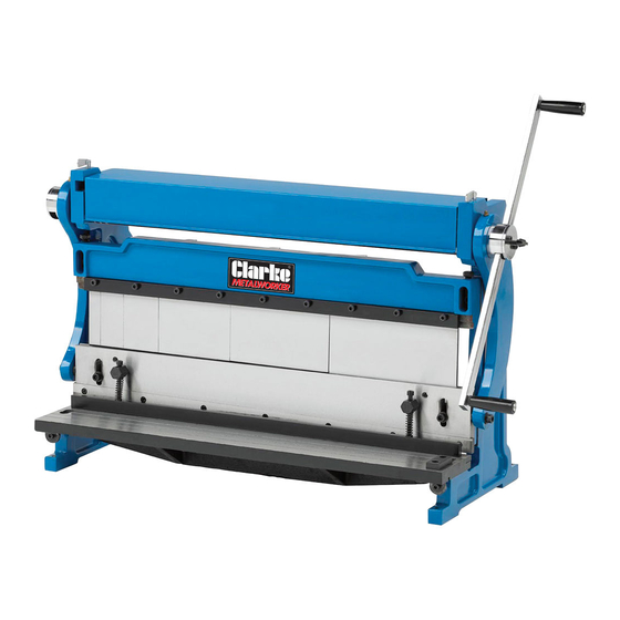 Clarke SBR760 Operation & Maintenance Instructions Manual