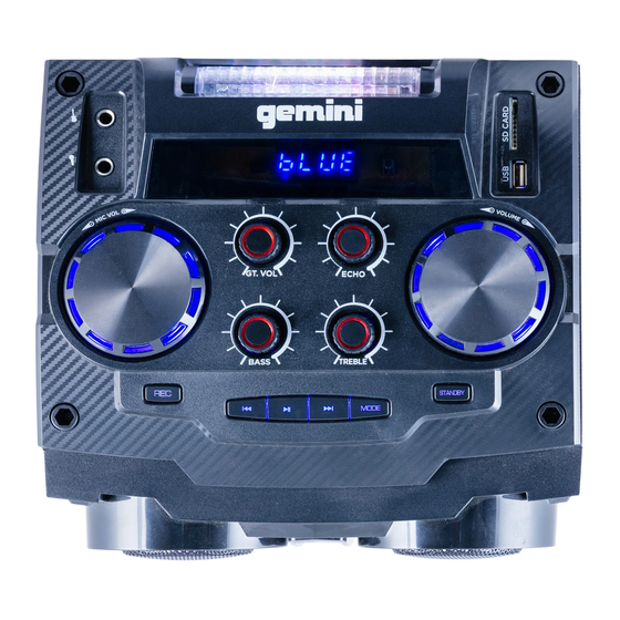 Gemini GSYS-2000 User Manual