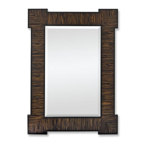 Williams-Sonoma CORNER DETAIL MIRROR WALL ZEBRAWOOD Assembly Instructions