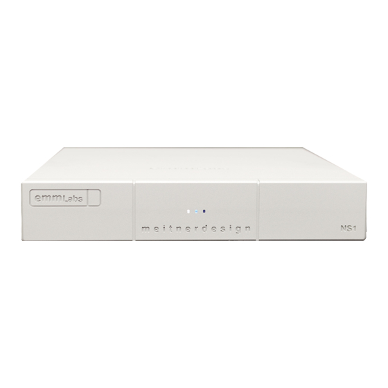 EMM Labs NS1 Quick Start Owner's Manual