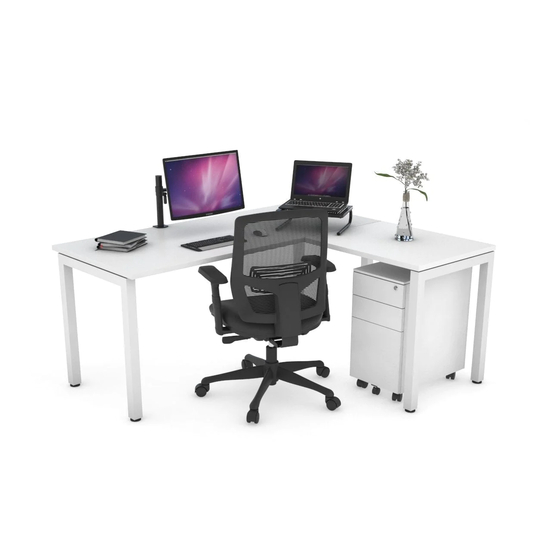Jason.L Quadro Square L-Shaped Desk Assembly Instructions Manual
