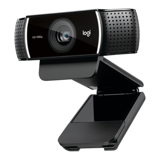 Logitech PRO STREAM C922 Series Complete Setup Manual