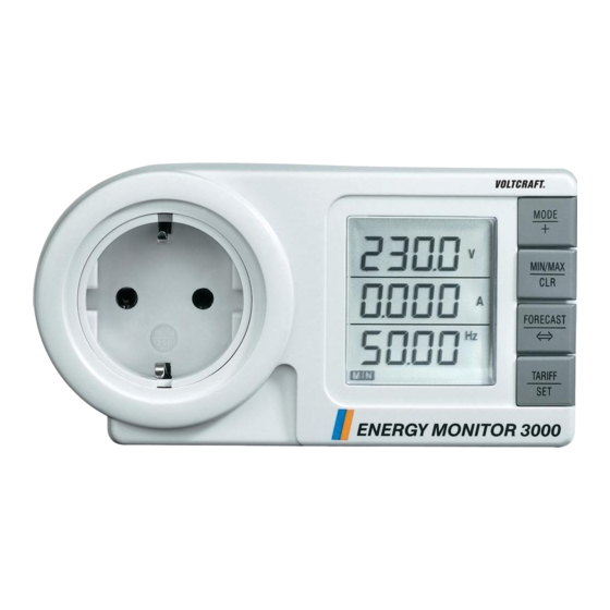 VOLTCRAFT PLUS Energy Monitor 3000 Operating Instructions Manual