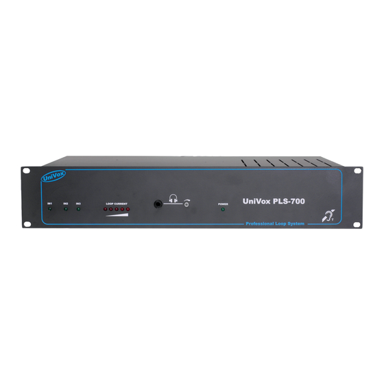 Univox PLS-700 Installation Manual