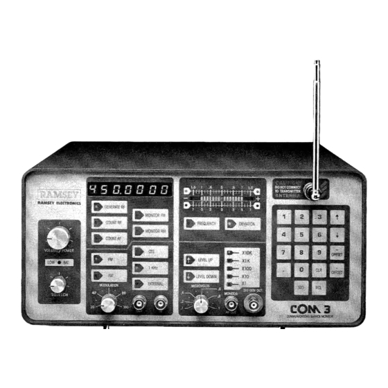 Ramsey Electronics COM 3 Owner's Manual