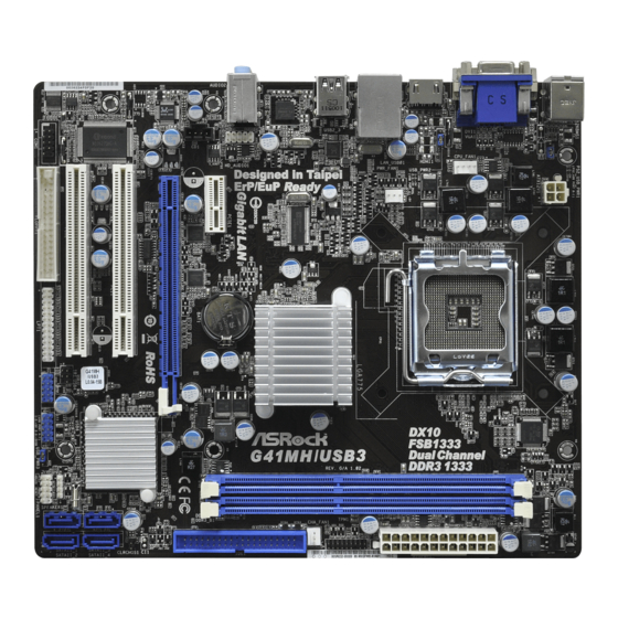 ASROCK G41MH/USB3 Brochure & Specs