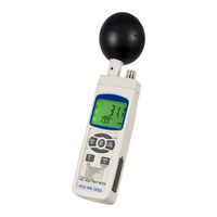 PCE Instruments PCE-WB 20SD Manual