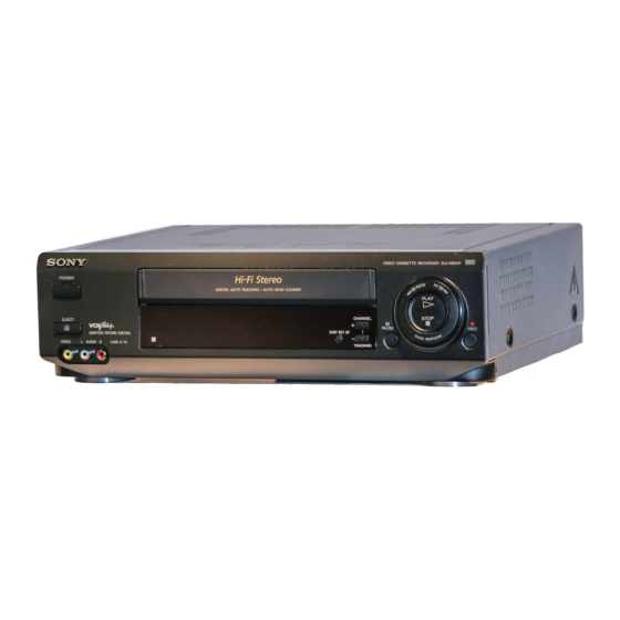 Sony VHS SLV-685HF Operating Instructions Manual