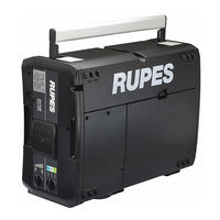 Rupes SV10E Start-Up, Operating And Maintenance Instructions