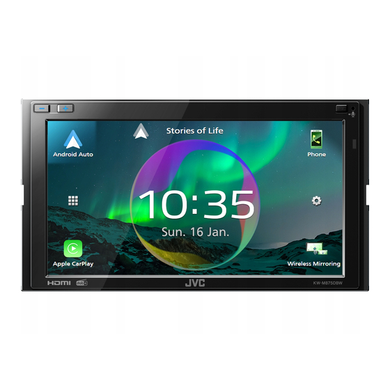 JVC KW-M875DBW Quick Start Manual