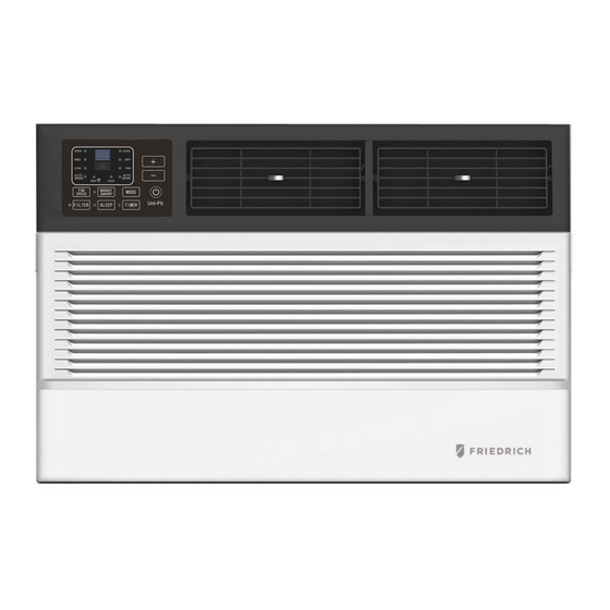 Friedrich Chill Premier Series Installation And Operation Manual