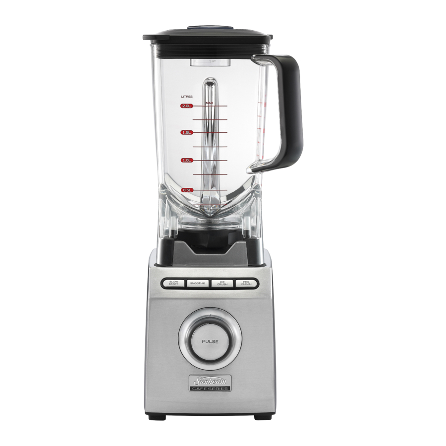 Sunbeam PB9800 - Blender Cafe Series Manual | ManualsLib