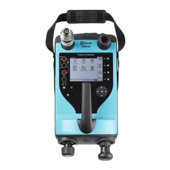 Baker Hughes Druck DPI610E Quick Start Manual