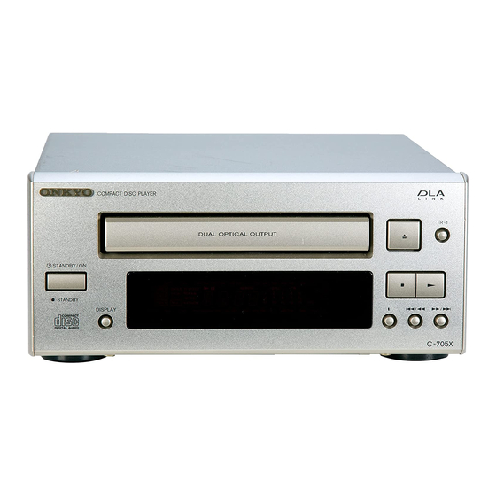 ONKYO C-705X INSTRUCTION MANUAL Pdf Download | ManualsLib