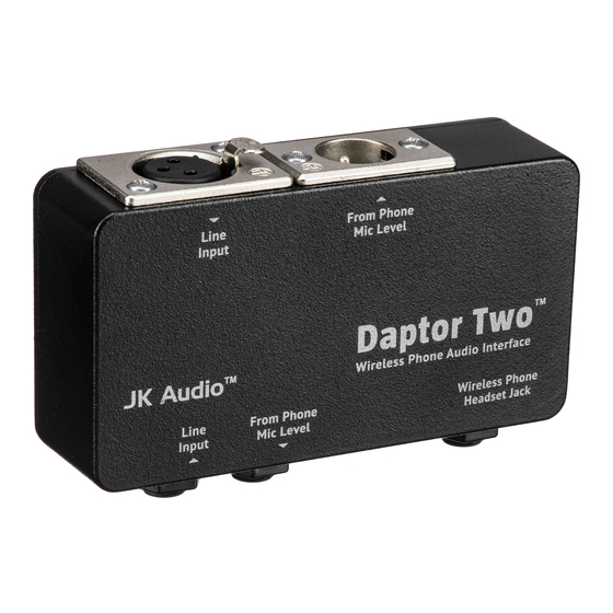 JK Audio Daptor Two User Manual